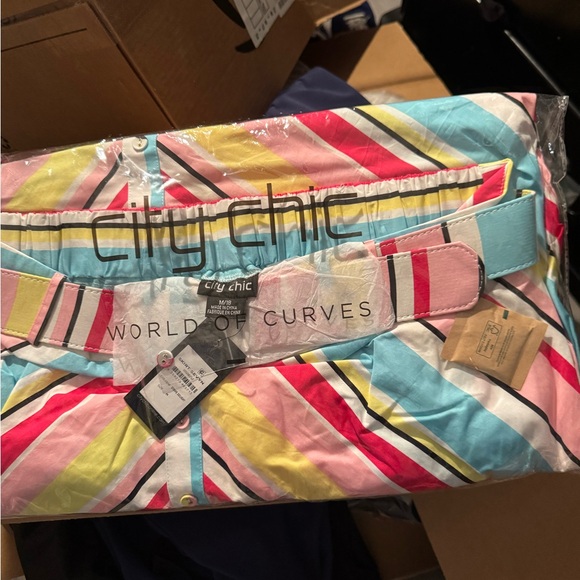 Multicolor Striped Midi Skirt - Picture 3 of 3